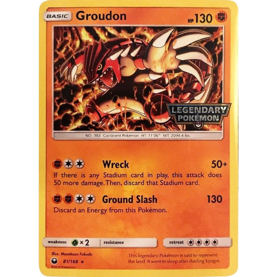 Groudon - 81/168 (Cosmos Holo) (Gamestop Promo)