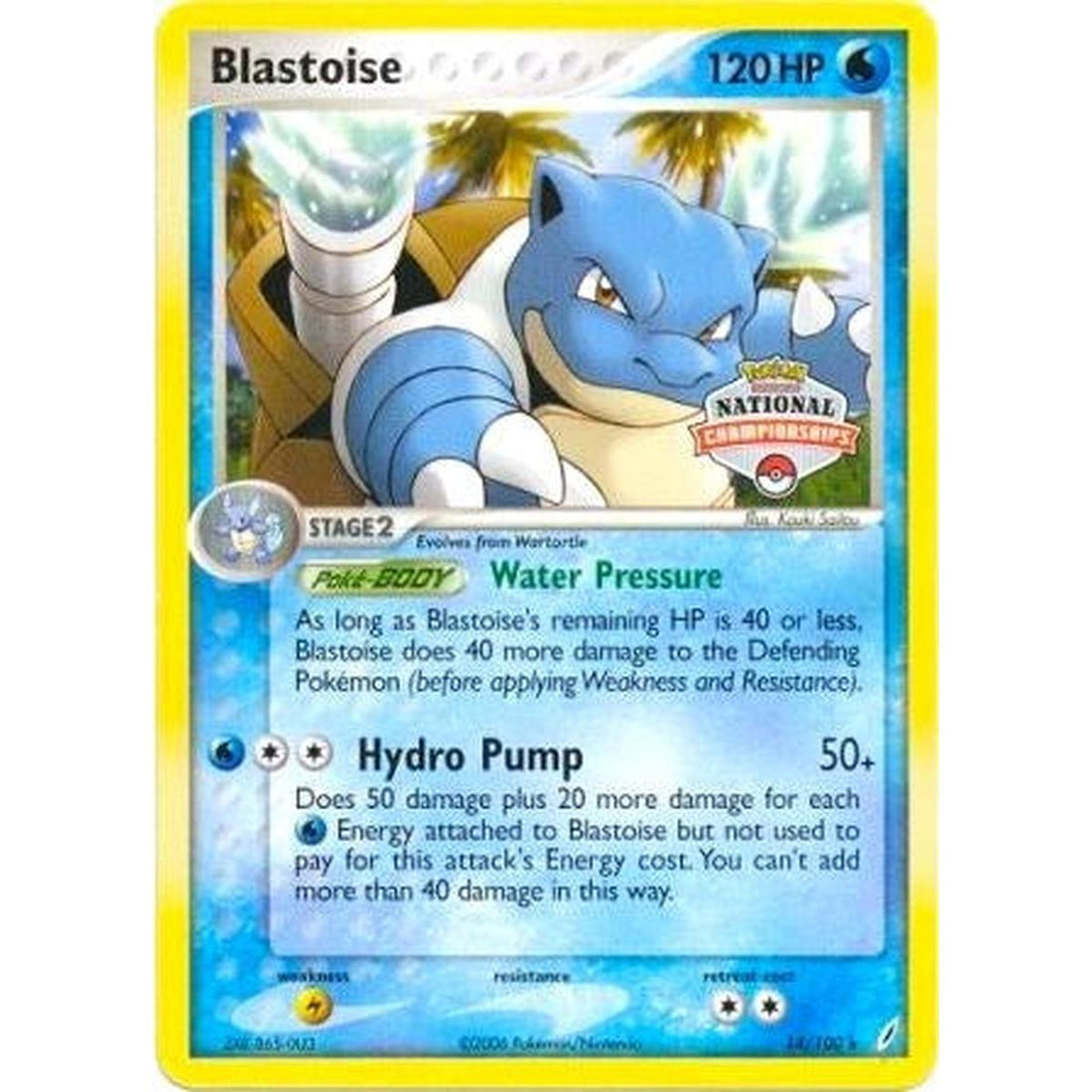 Blastoise - 14/100 (National Championships)