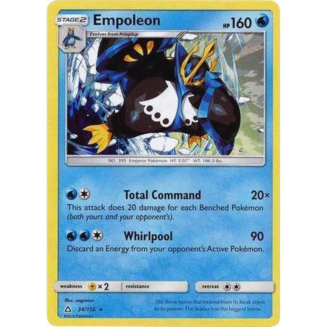 Empoleon - 34/156 (Cracked Ice Holo)