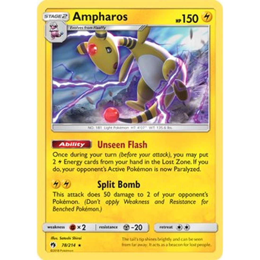 Ampharos - 78/214 (SM Lost Thunder)