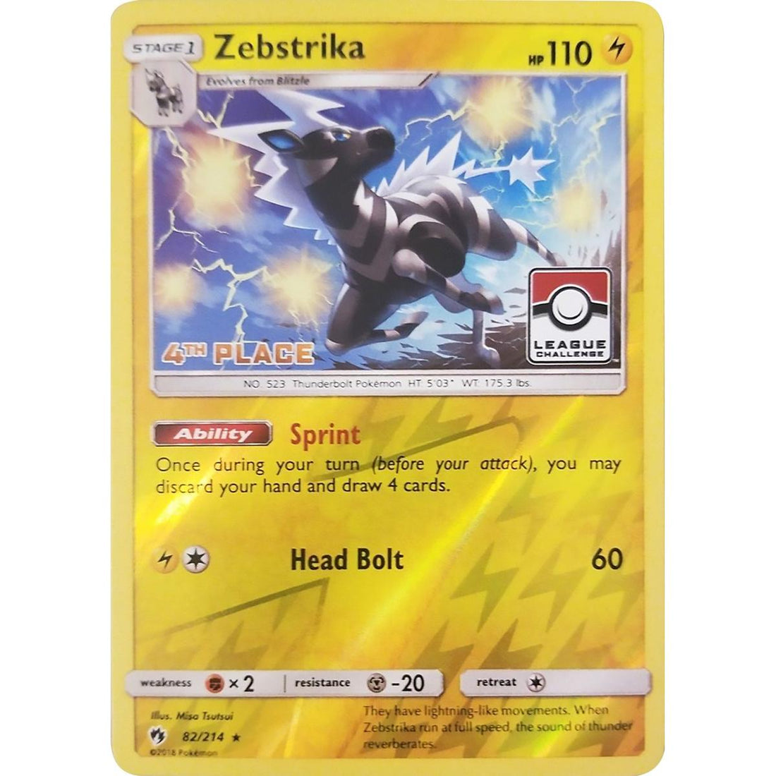 Zebstrika - 82/214 (League Challenge) [4th Place]