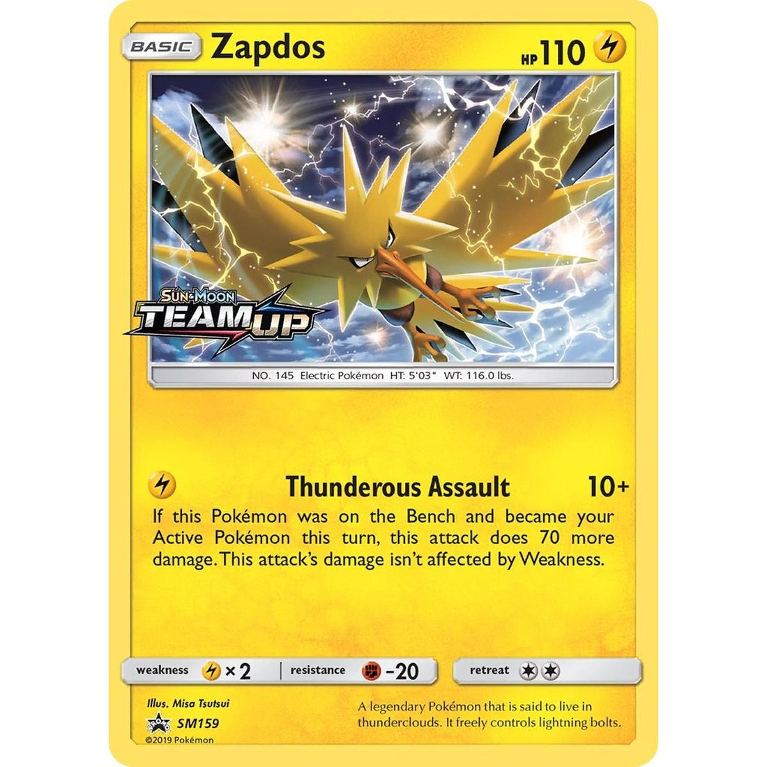 Zapdos - SM159 (Prerelease)