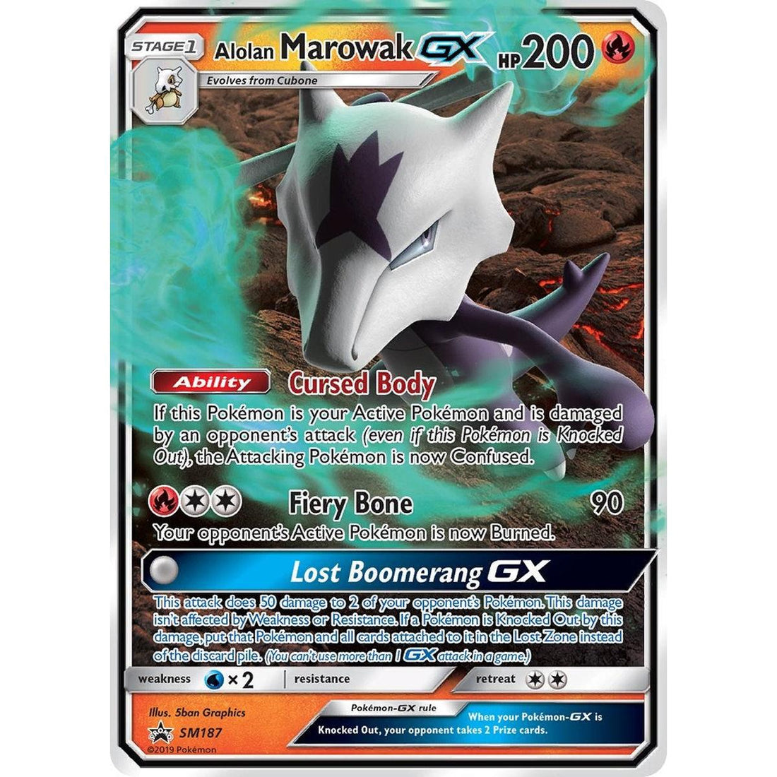 Alolan Marowak GX - SM187