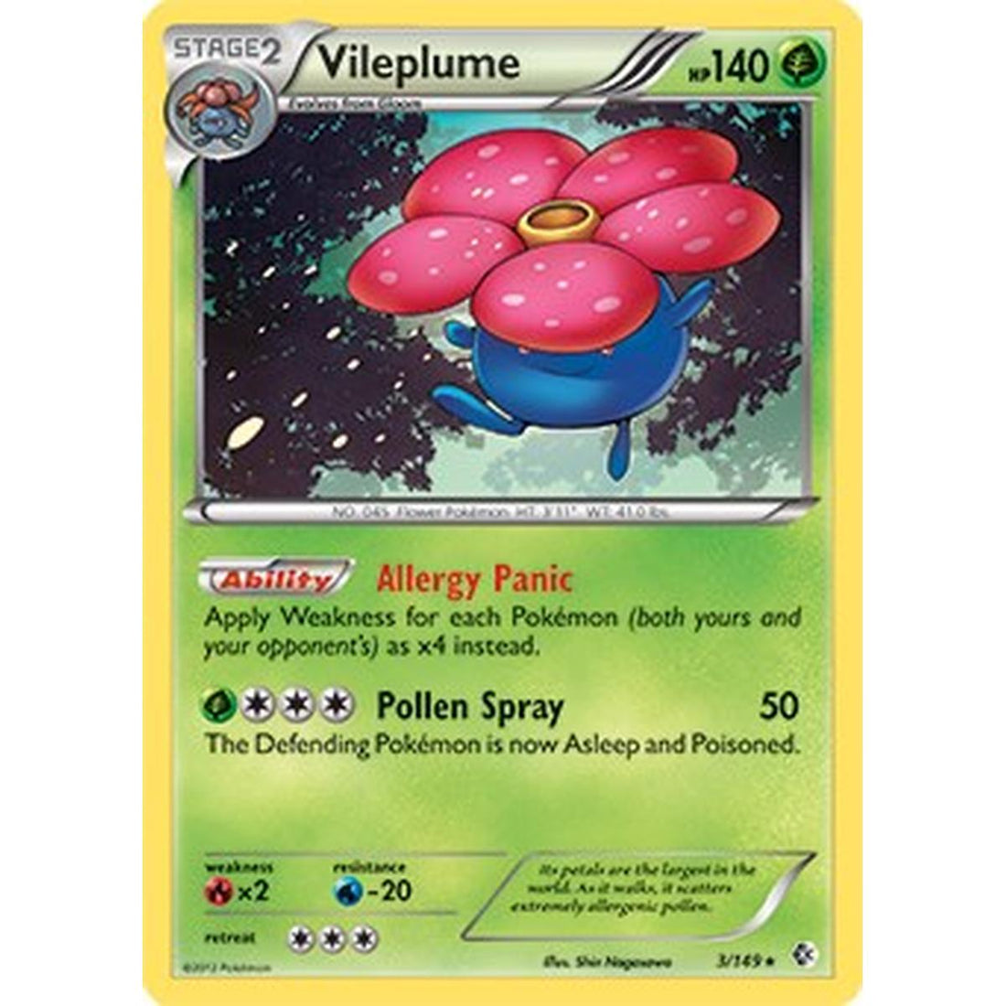 Vileplume - 3/149 (BW Boundaries Crossed)