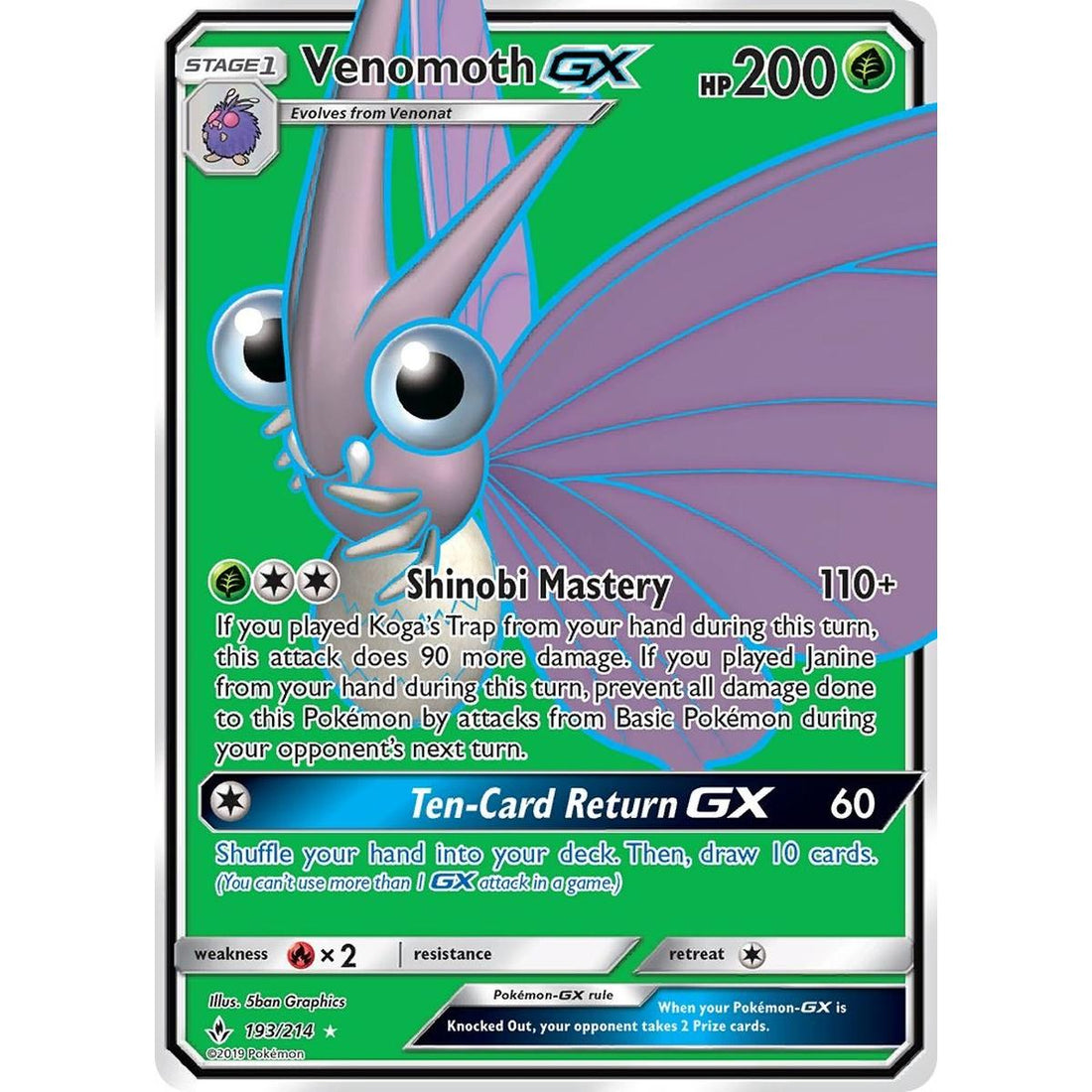 Venomoth GX (Full Art)