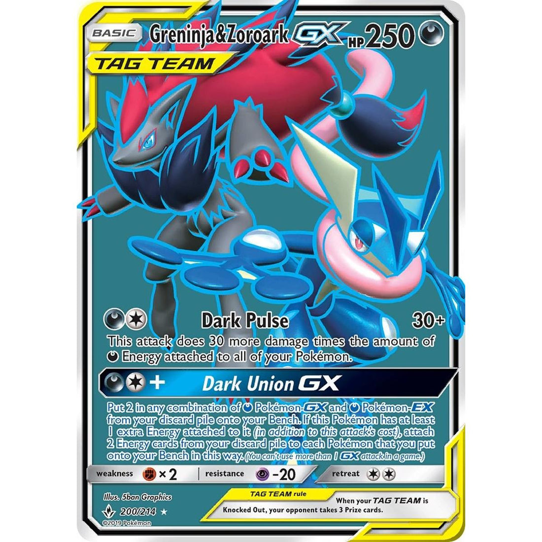 Greninja & Zoroark GX (200) (Full Art)