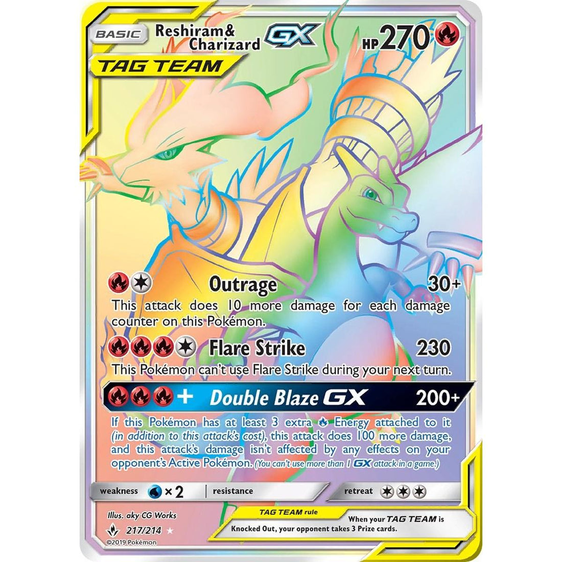 Reshiram & Charizard GX (Secret)