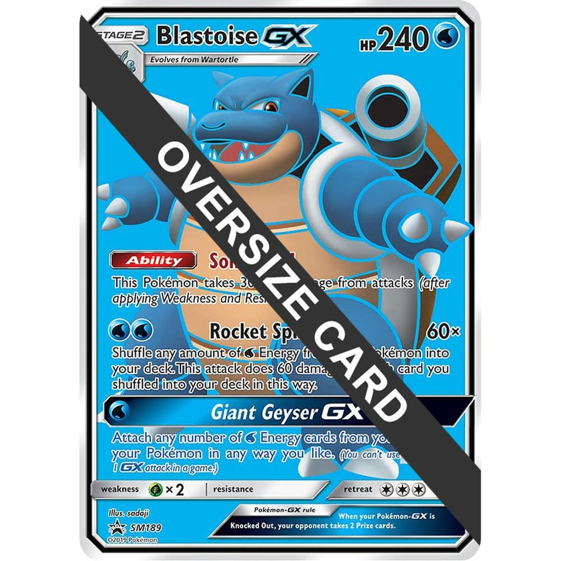 Blastoise GX - SM189 (Black Star Promos)