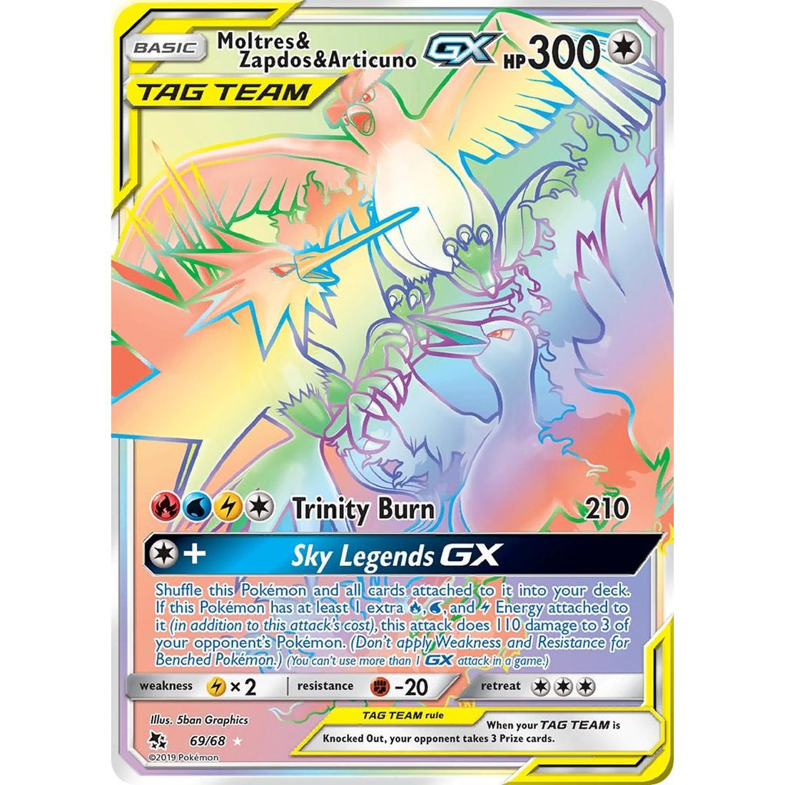 Moltres & Zapdos & Articuno GX (Secret)