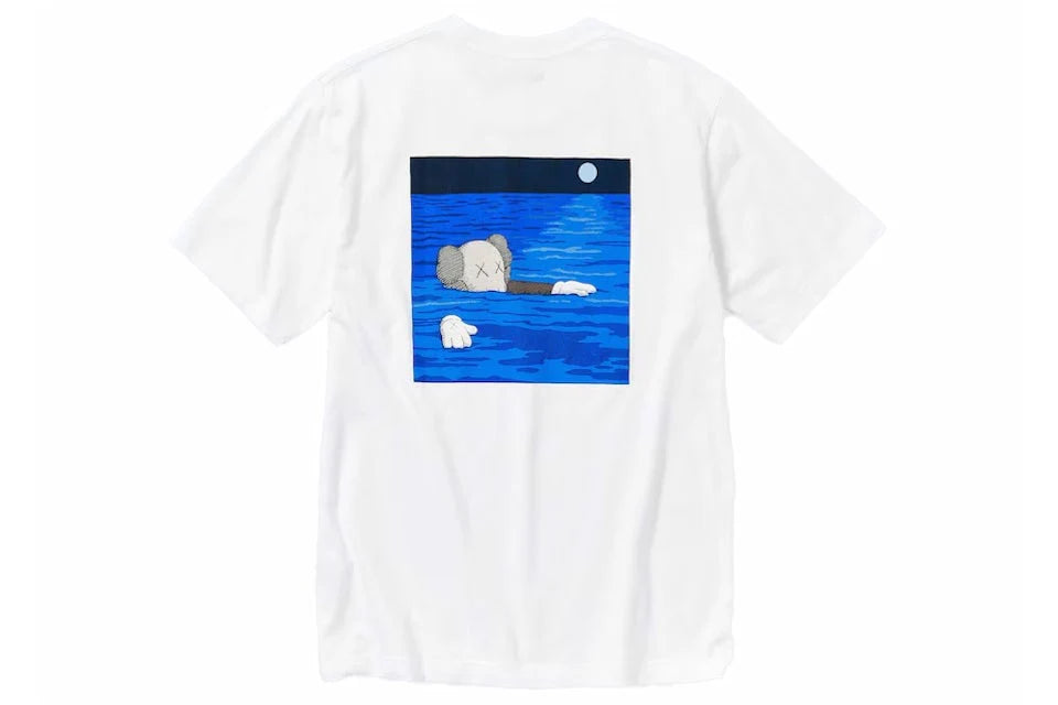 Kaws x Uniqlo UT Short Sleeve Graphic Tee white/blue