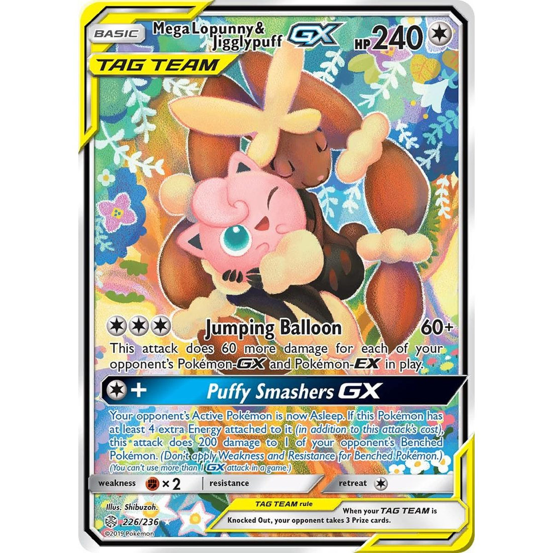 Mega Lopunny & Jigglypuff GX (Alternate Full Art)