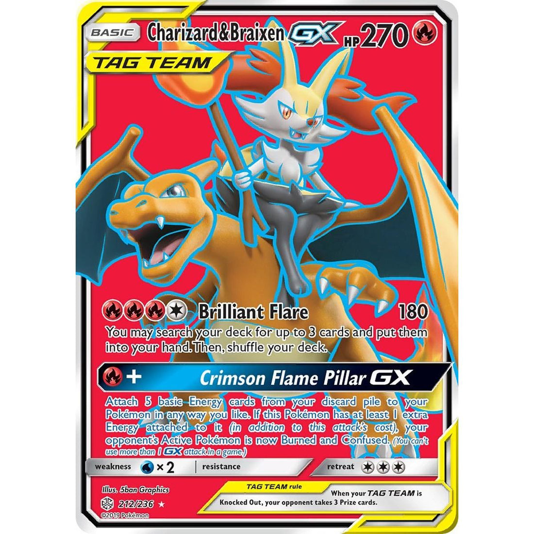 Charizard & Braixen GX (Full Art)