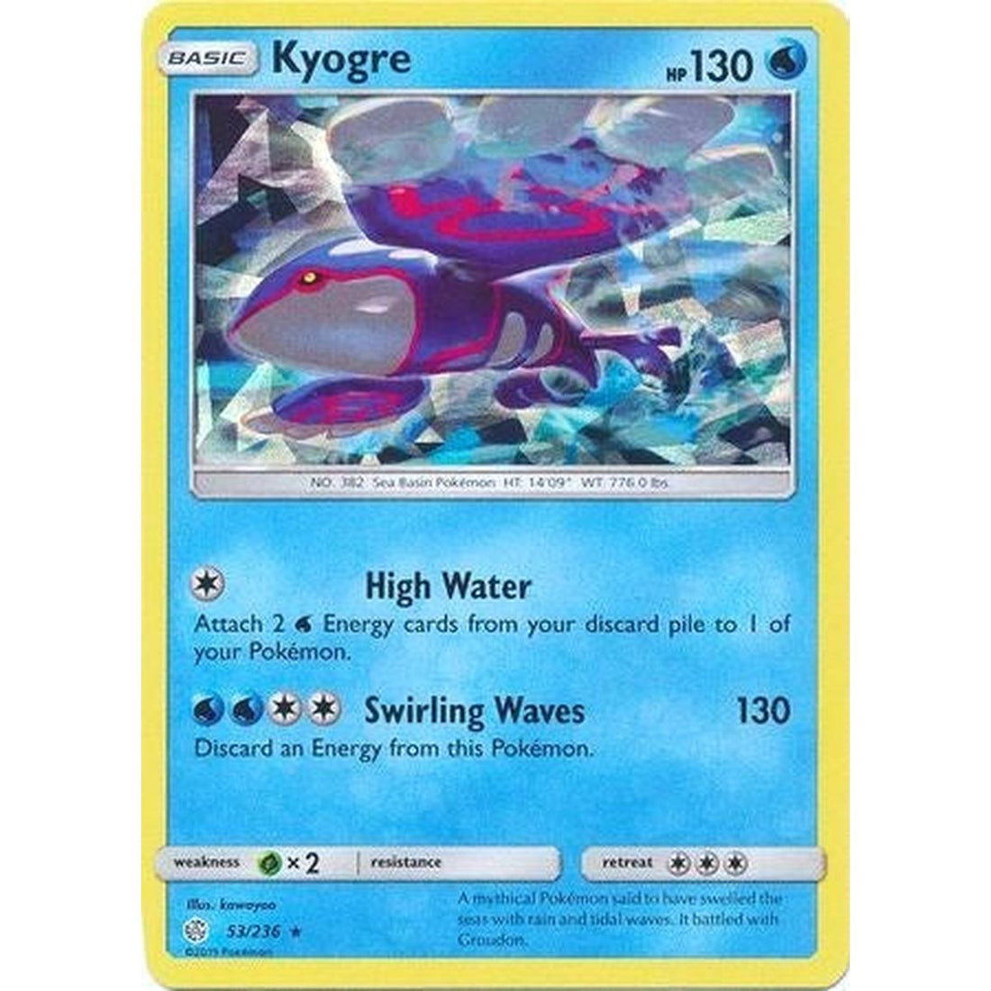Kyogre - 53/236 (Cracked Ice Holo)