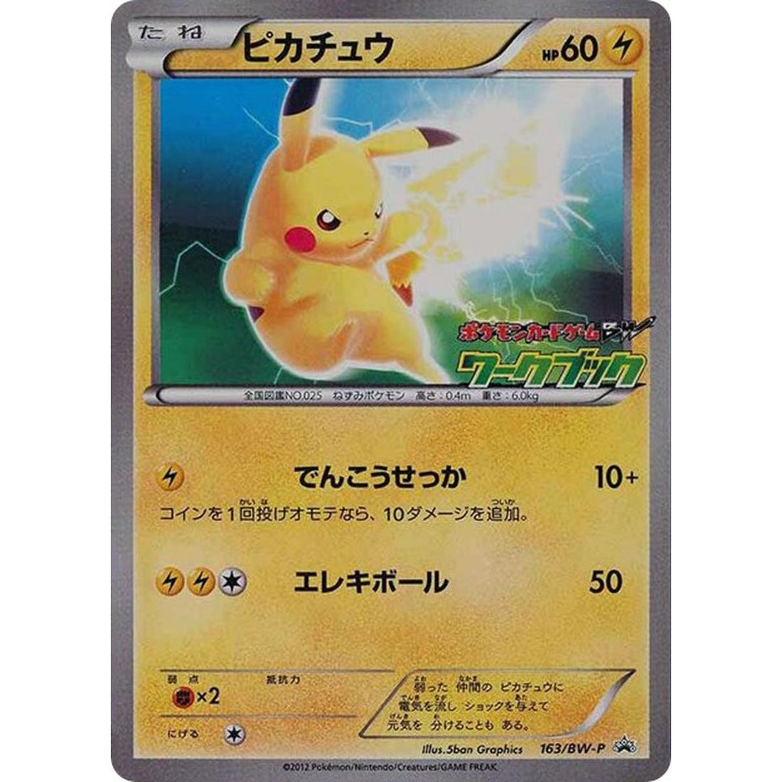 Pikachu BW P JP PKM BW National Illustrated Encyclopedia