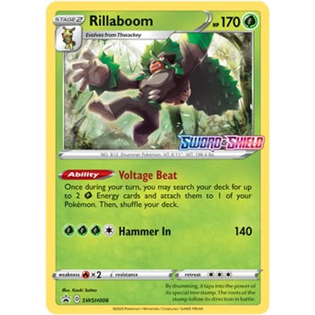 Rillaboom - SWSH006 (Prerelease)
