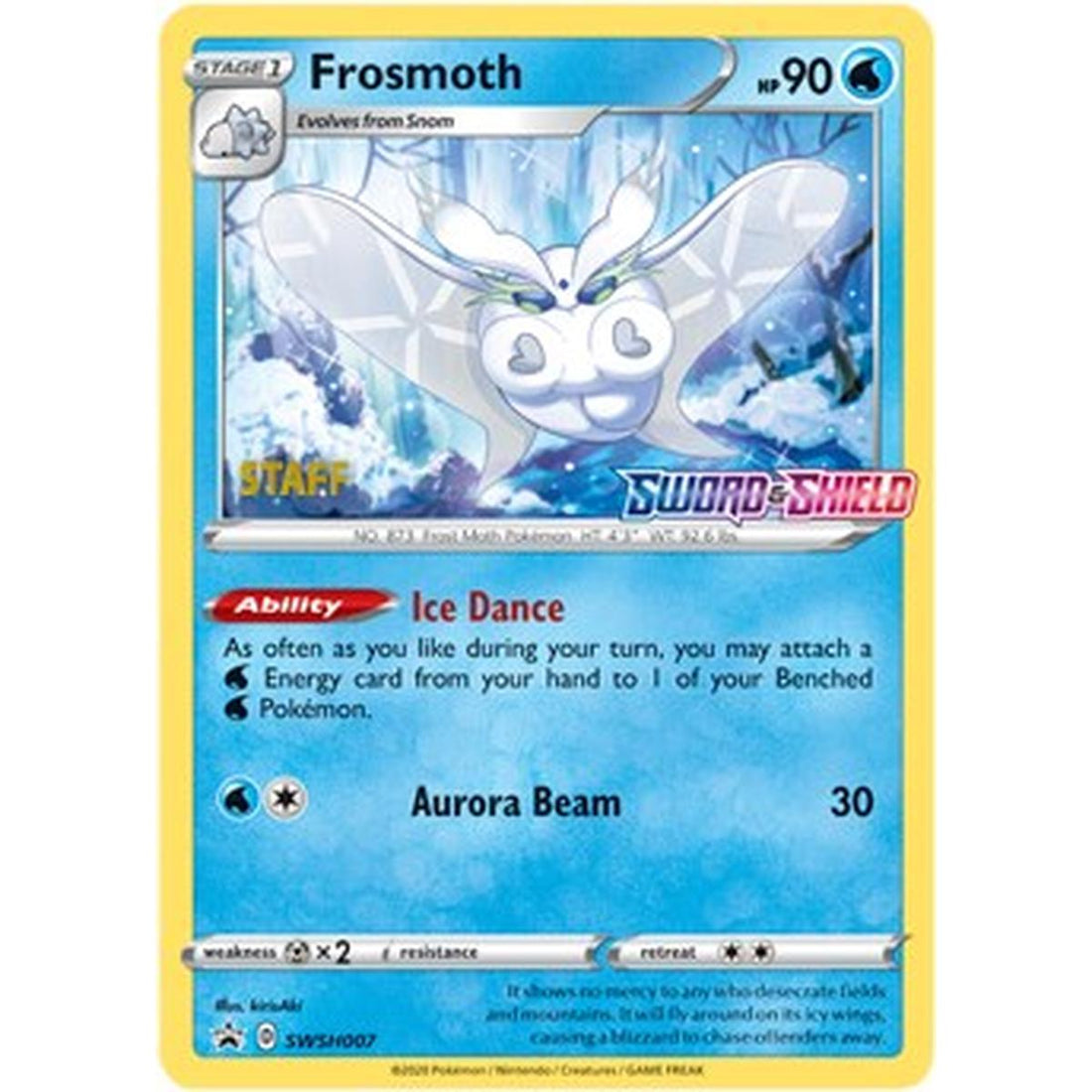 Frosmoth - SWSH007 (Prerelease) [Staff]