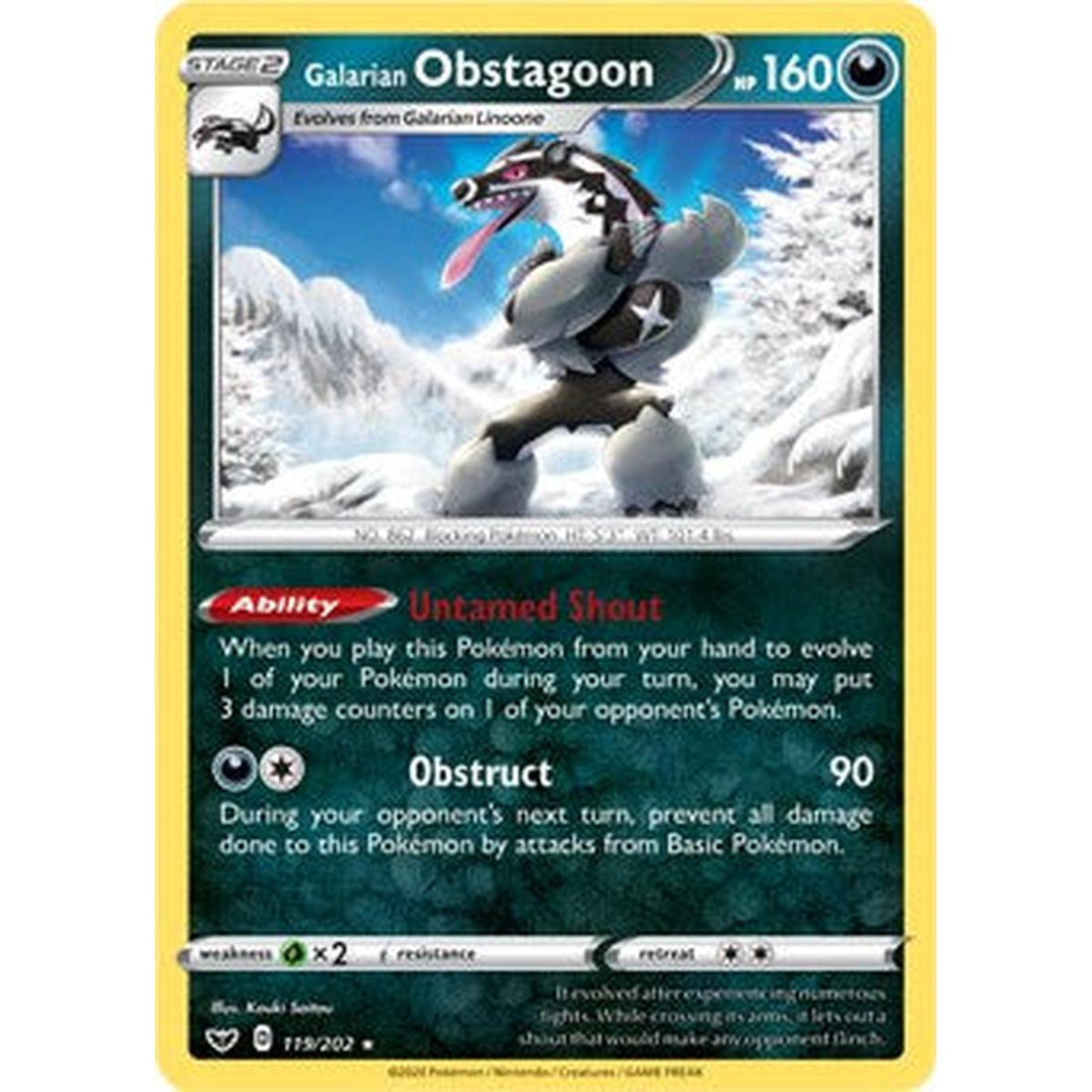 Galarian Obstagoon - 119/202