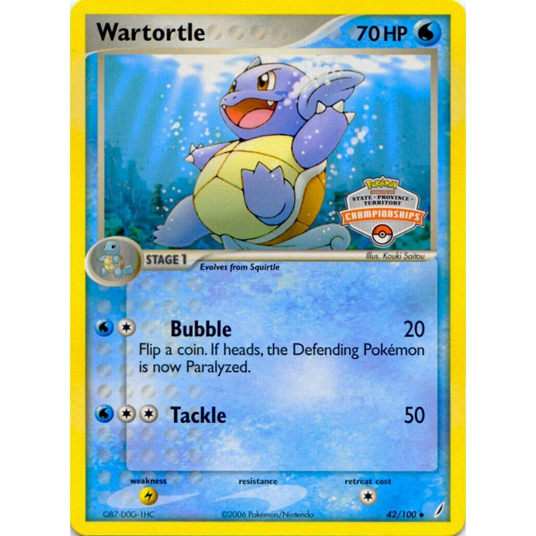 Wartortle - 42/100 (State Championships)