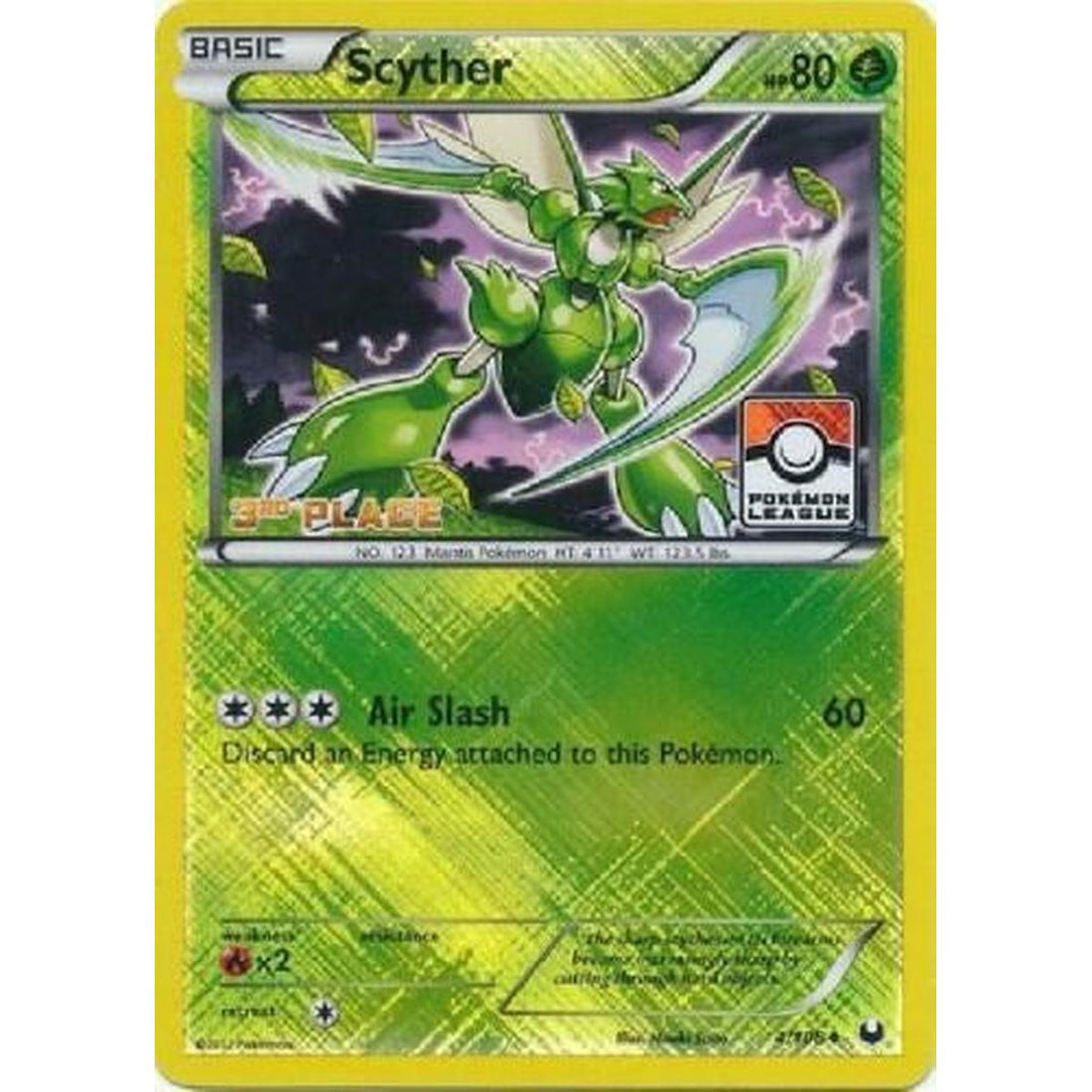 Scyther - 4/108 (Pokemon League) [3rd Place]