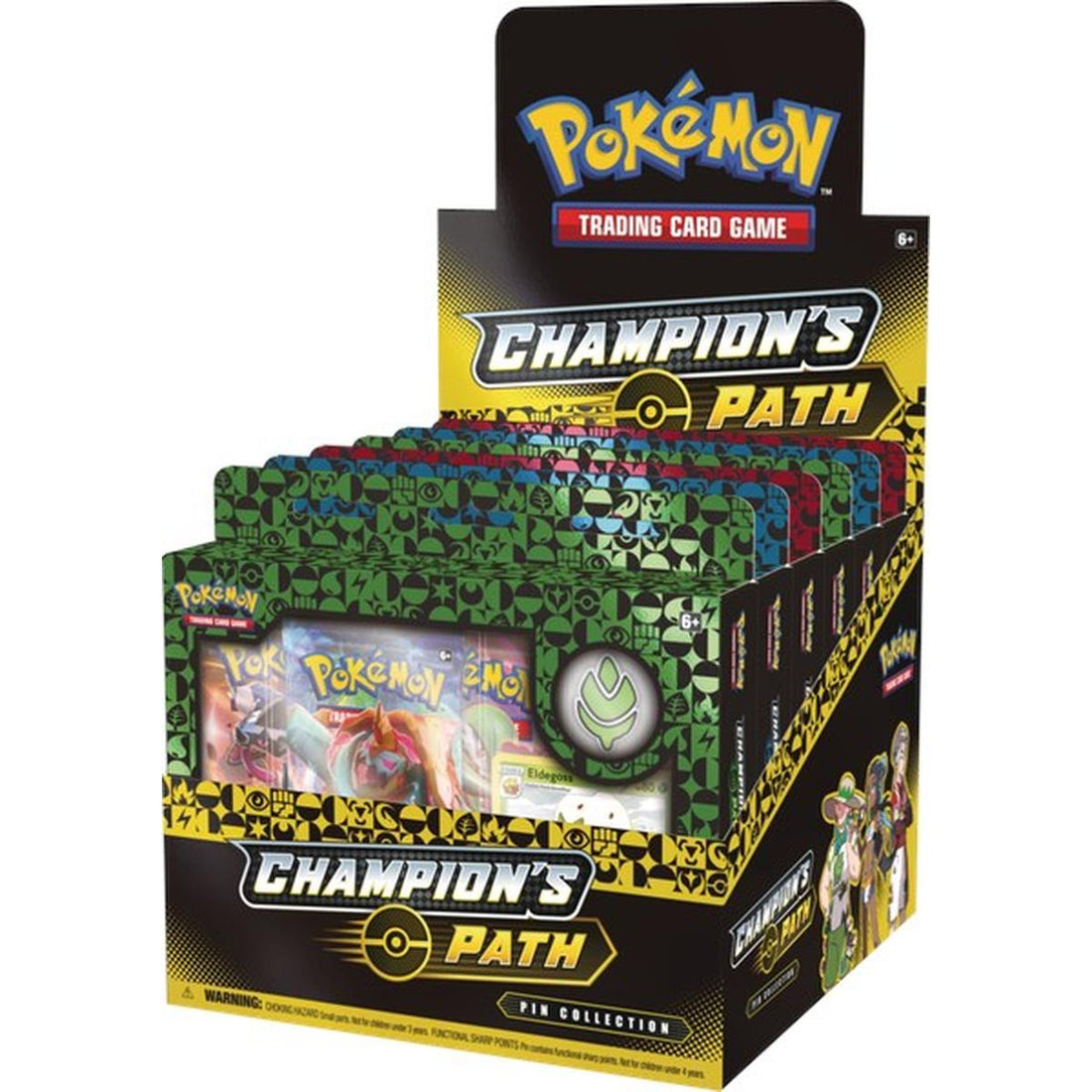 Champion's Path Pin Collection Display: Turffield, Hulbury, & Motostoke Gyms
