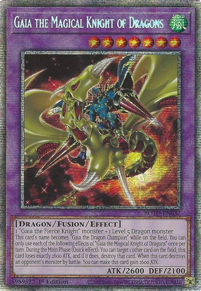 Gaia the Magical Knight of Dragons (Starlight Rare)