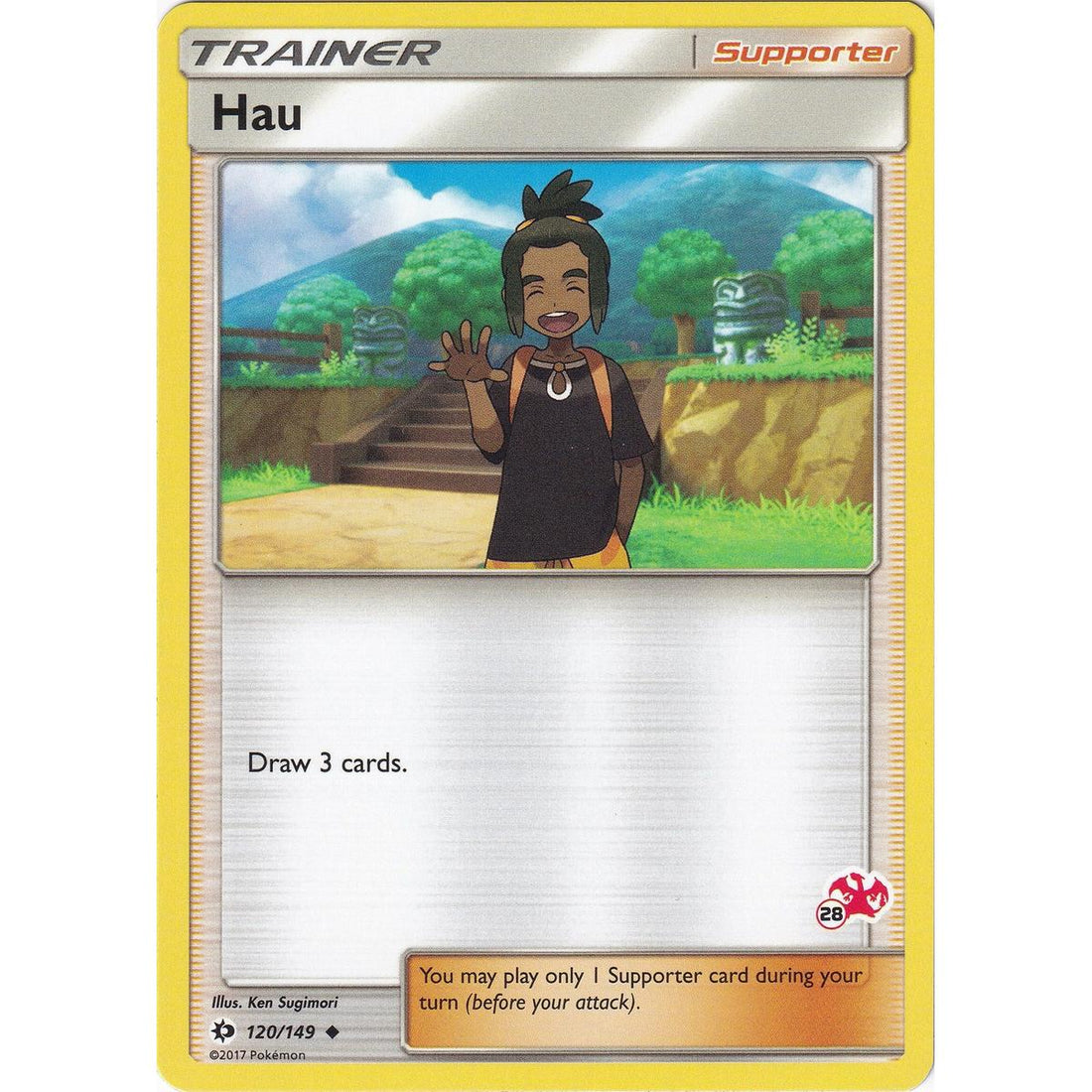 Hau - 120/149 (#28 Charizard Stamped)