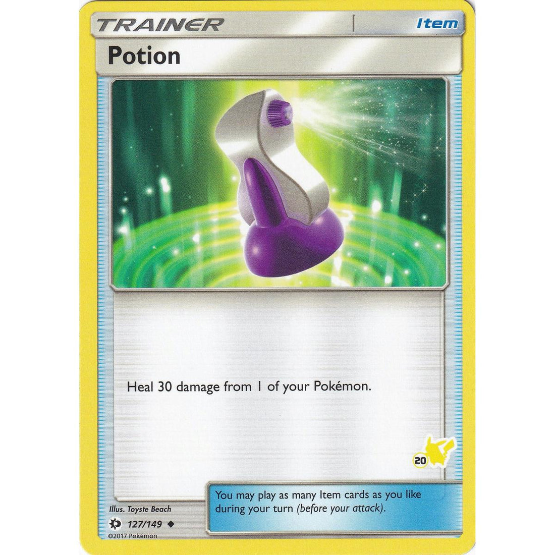 Potion - 127/149 (#20 Pikachu Stamped)