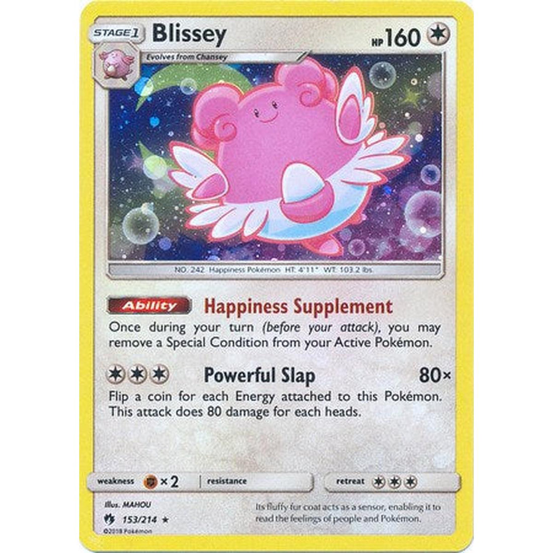 Blissey - 153/214 (Cosmos Holo)