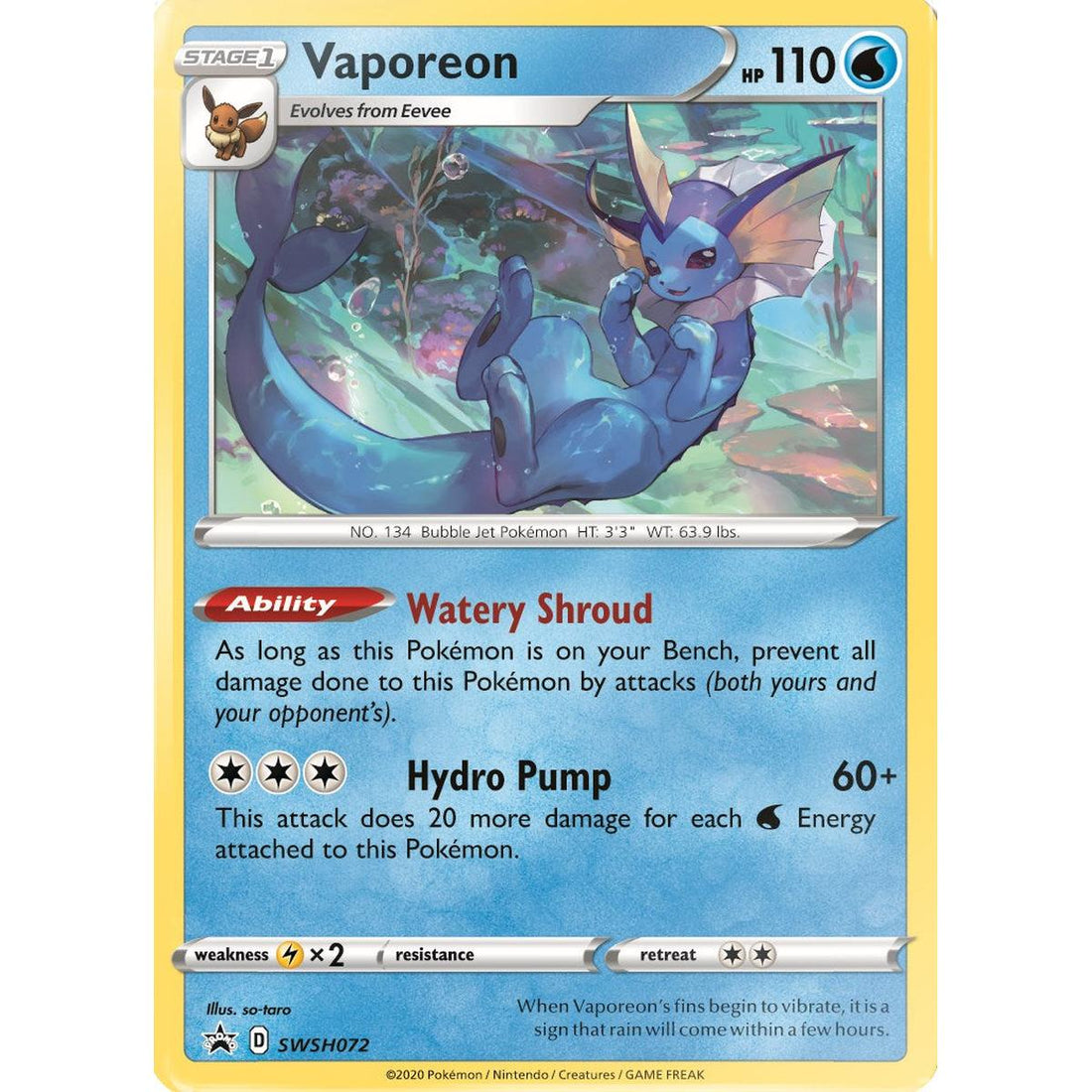 Vaporeon - SWSH072