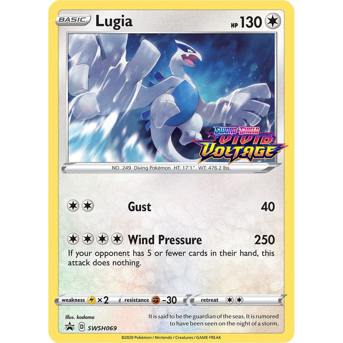 Lugia - SWSH069 (Prerelease)