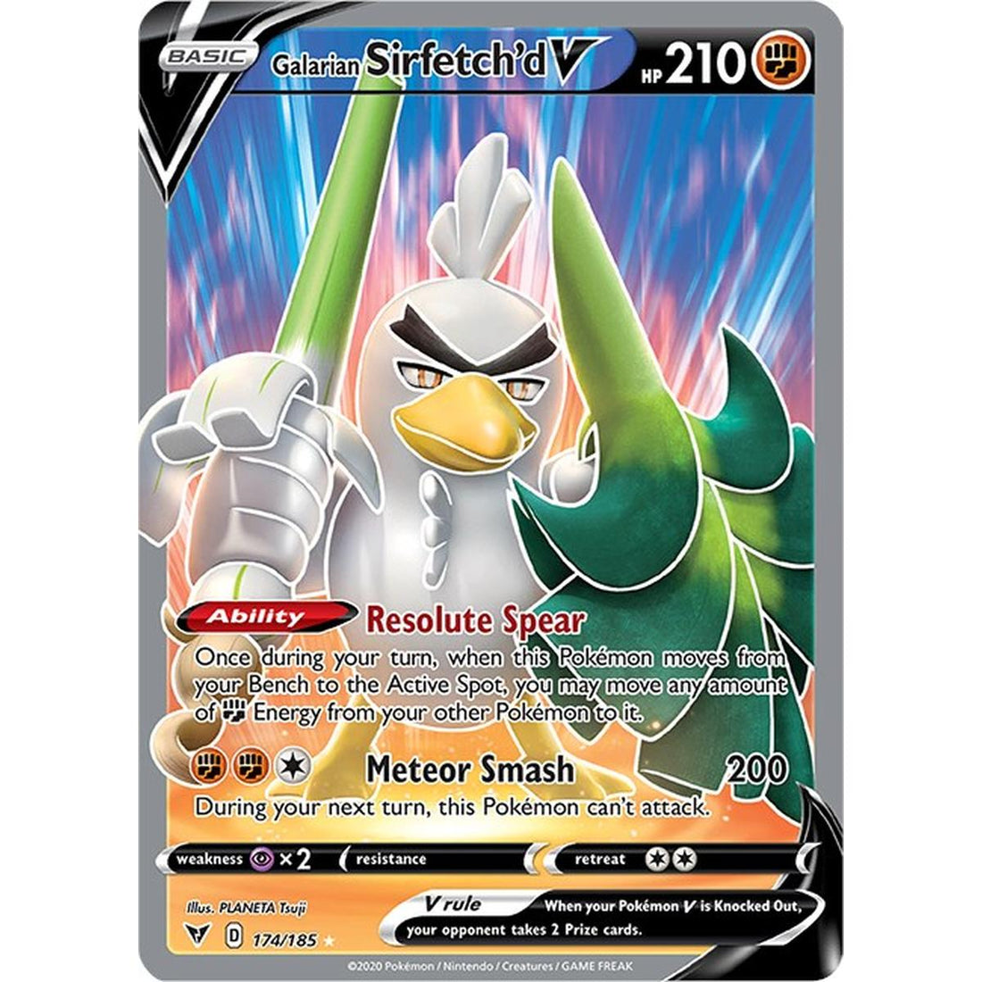 Galarian Sirfetch'd V (Full Art)