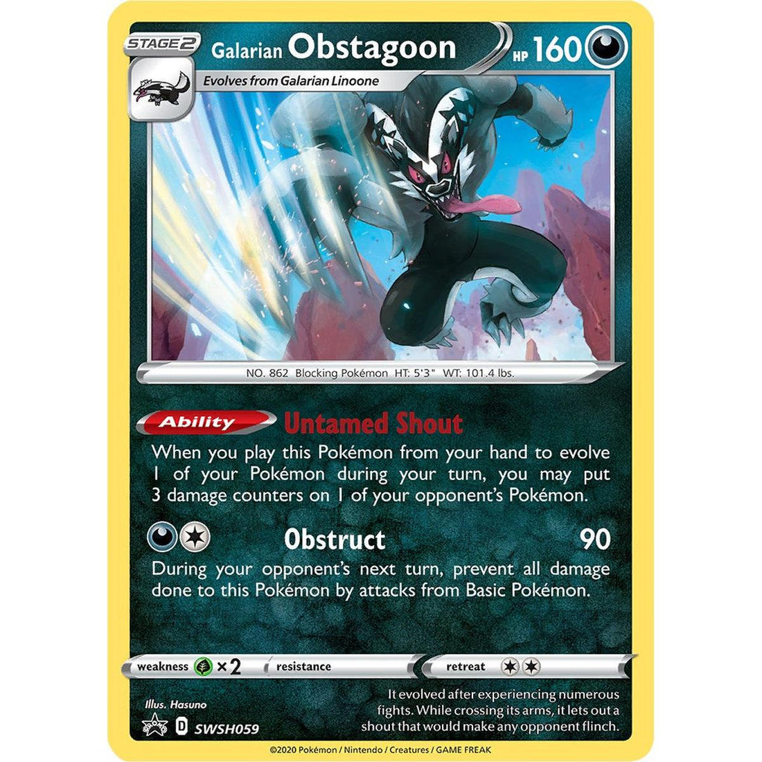 Galarian Obstagoon - SWSH059