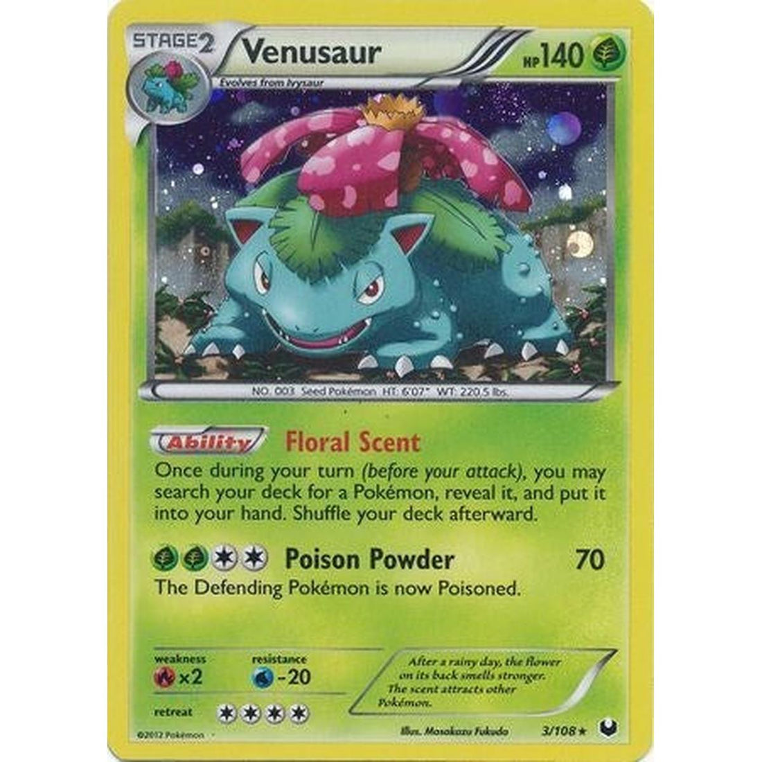 Venusaur - 3/108 (Cosmos Holo)