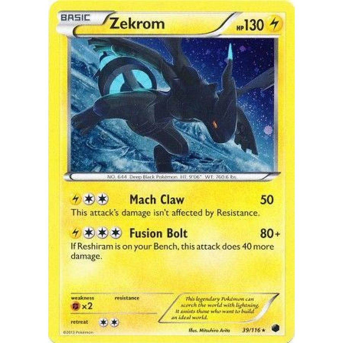 Zekrom - 39/116 (Cosmos Holo)