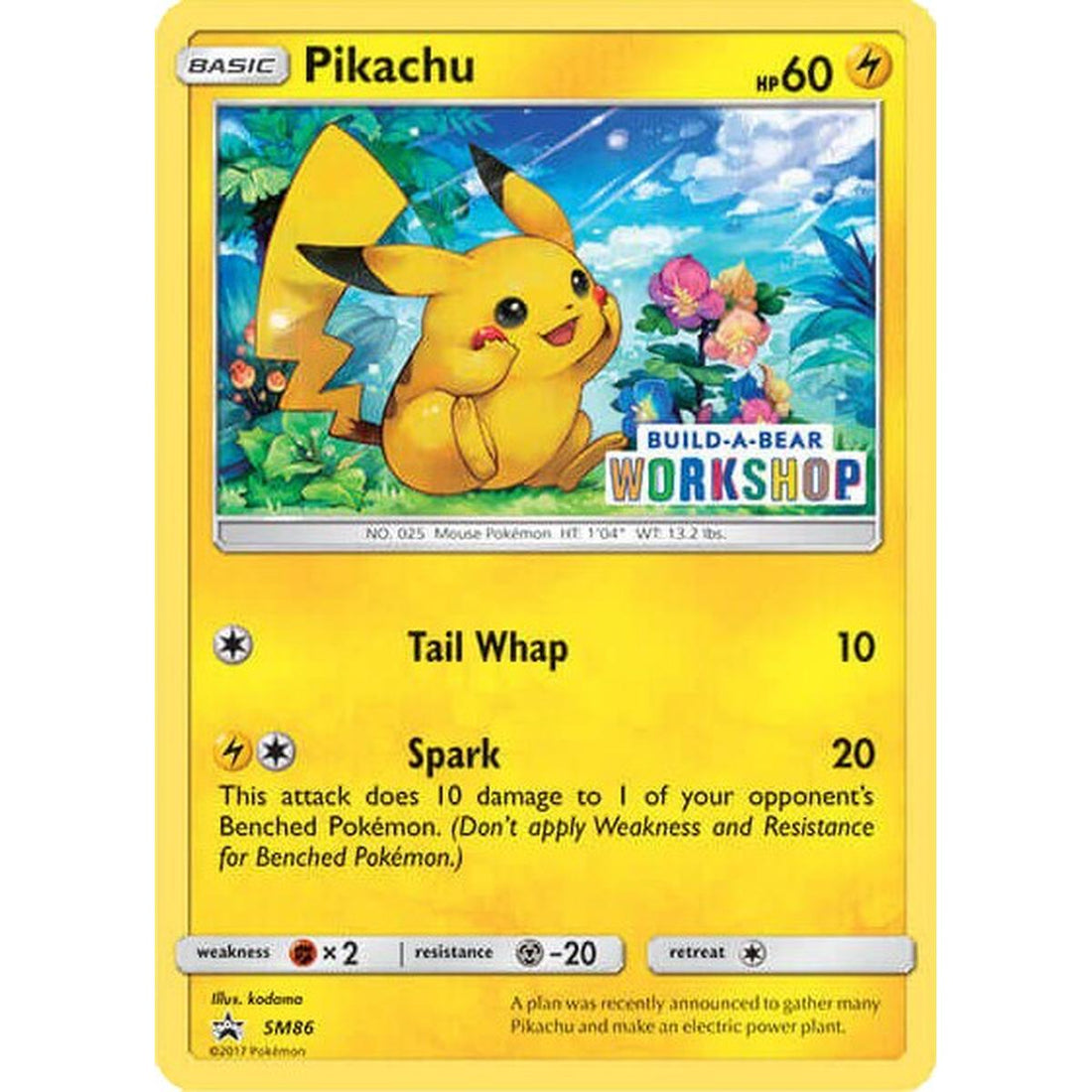 Pikachu - SM86 (Build-A-Bear Workshop Exclusive)