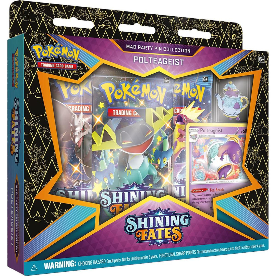 Shining Fates Mad Party Pin Collection [Polteageist]