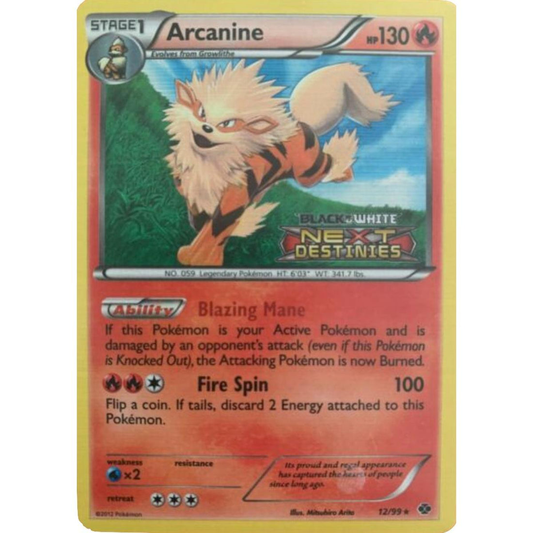 Arcanine - 12/99 (Prerelease)