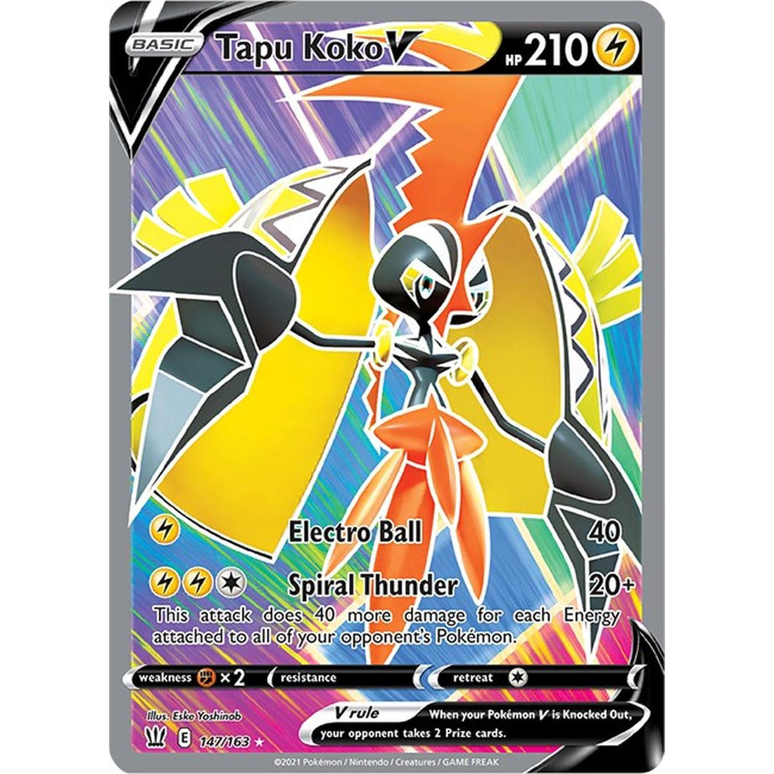 Tapu Koko V (Full Art)