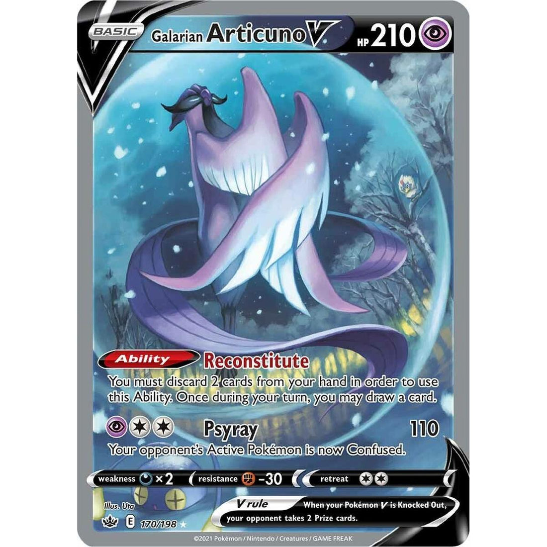 Galarian Articuno V (Alternate Full Art)