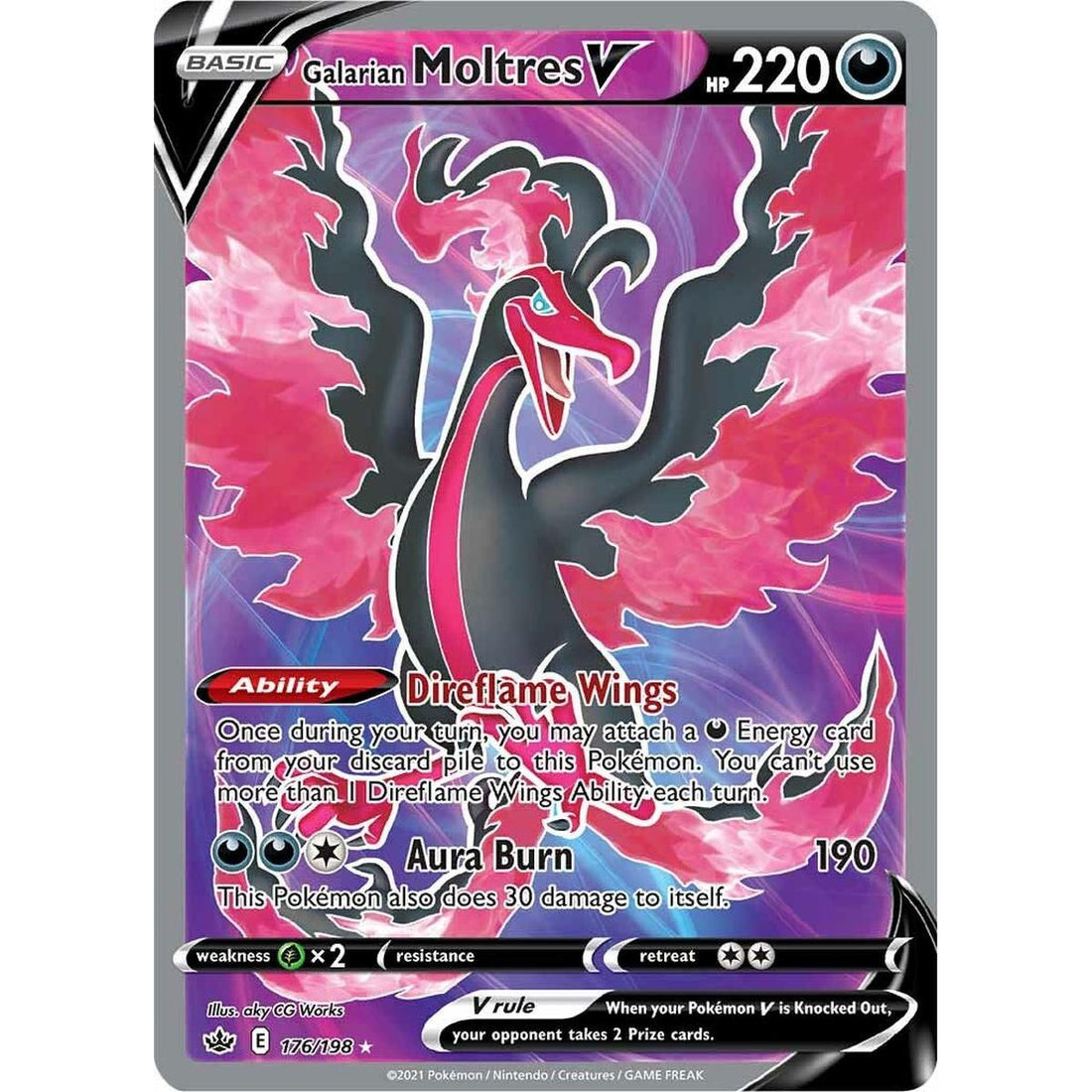 Galarian Moltres V (Full Art)