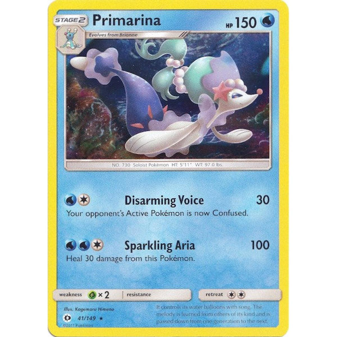 Primarina - 41/149 (Water Web Holo)