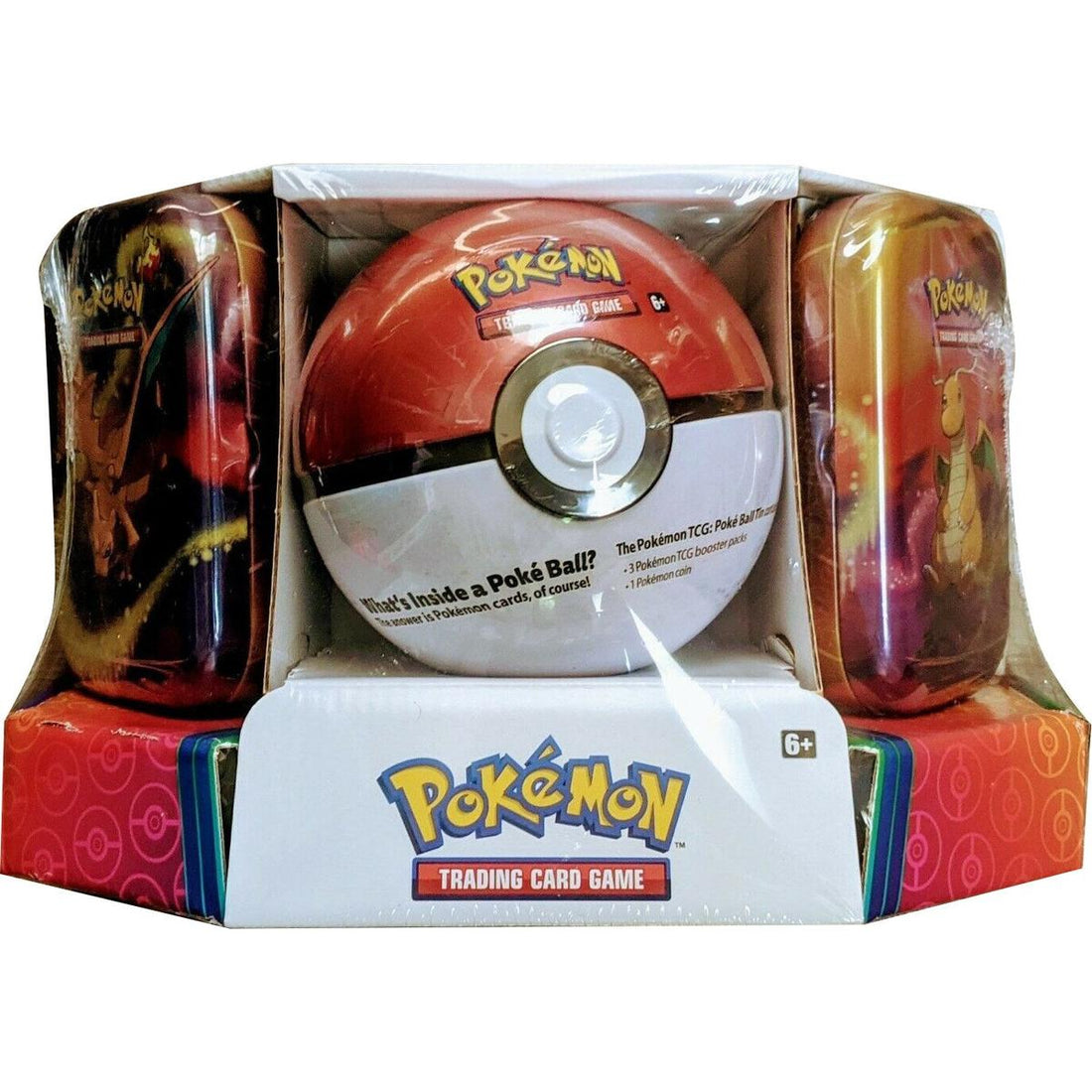 Pokemon - Poke Ball Tin + 2 Kanto Power Mini Tins - Poke Ball