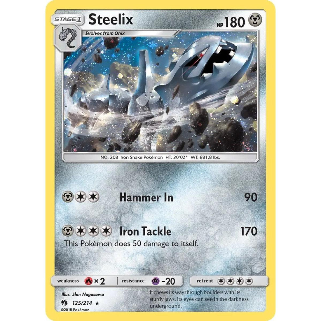 Steelix - 125/214 (Cosmos Holo)