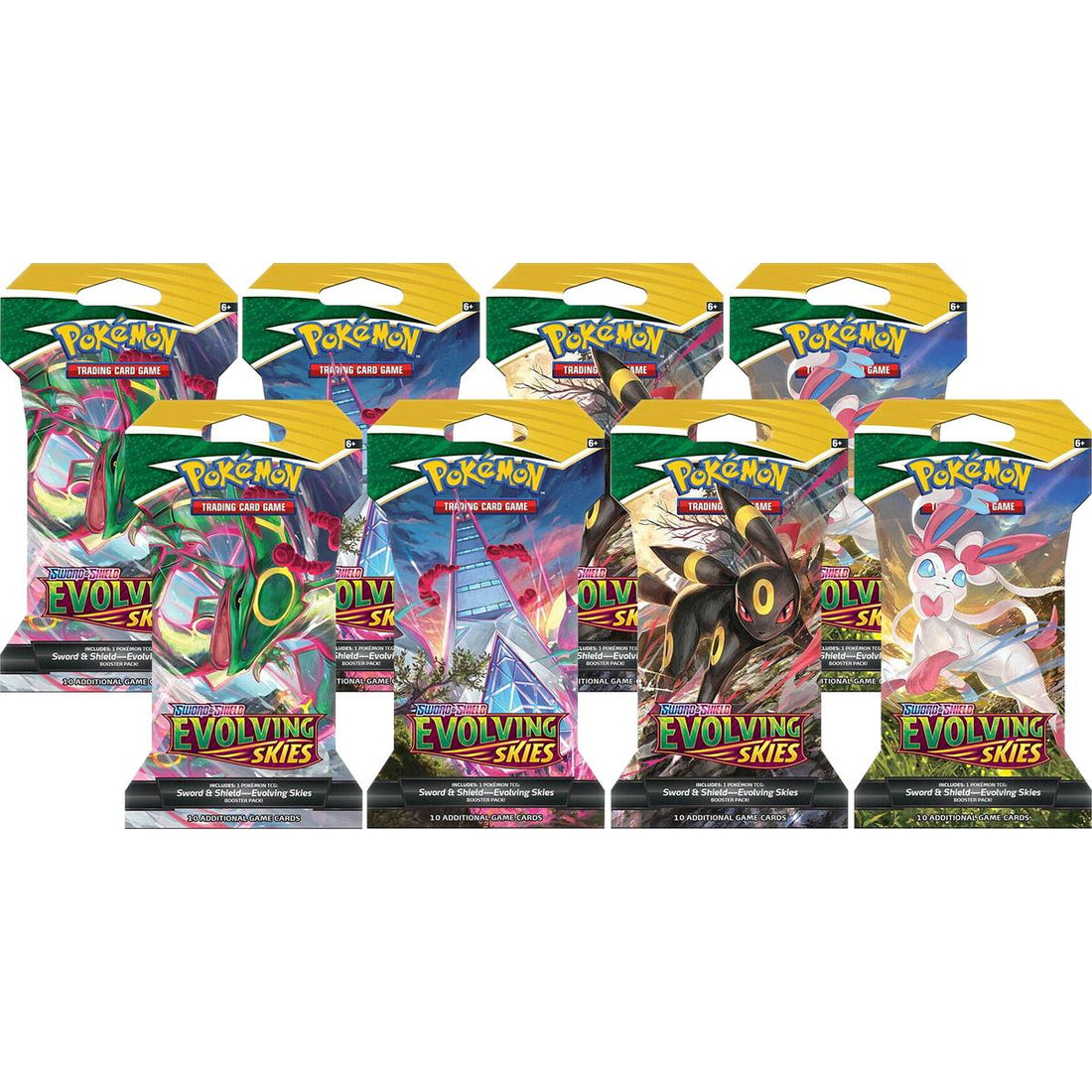 Evolving Skies Sleeved Booster Pack Bundle [Set of 8]