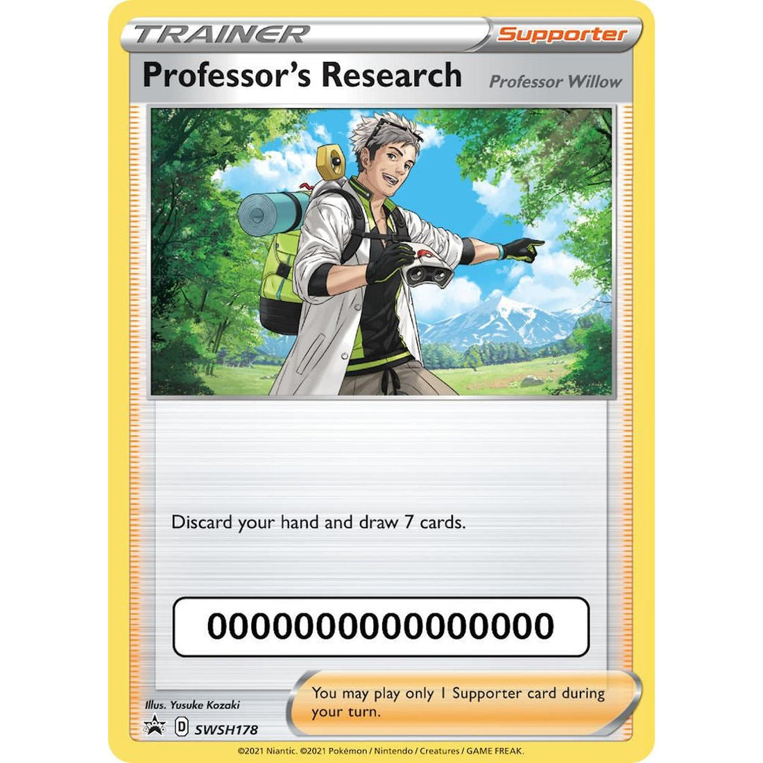 Professor's Research [Professor Willow] - SWSH178 (with Pokemon Go Code)