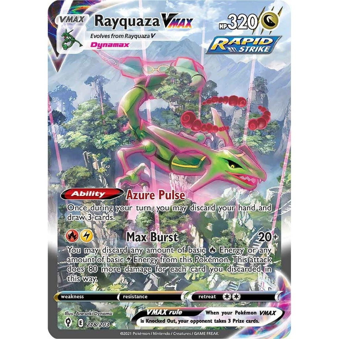 Rayquaza VMAX (Alternate Art Secret)
