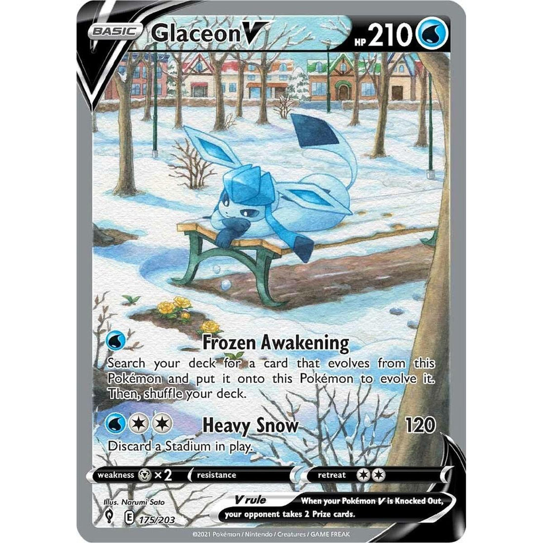 Glaceon V (Alternate Full Art)