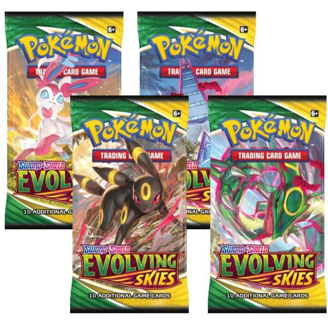 Evolving Skies Booster Pack Art Bundle [Set of 4]