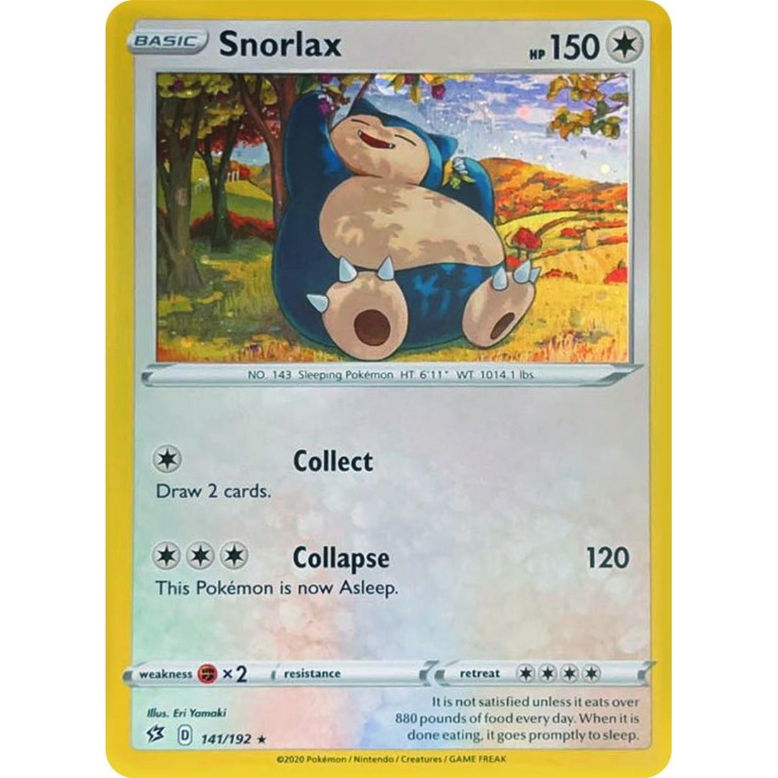 Snorlax - 141/192 (Cosmos Holo)