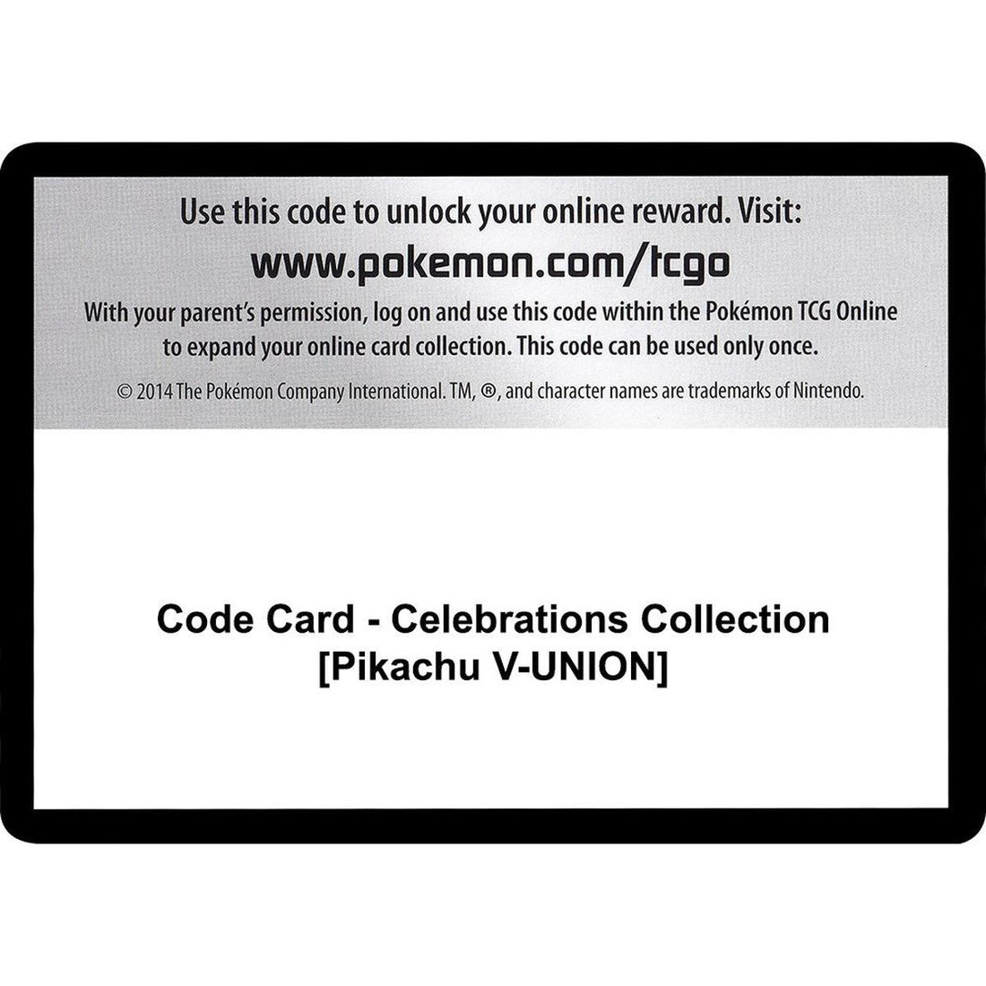 Code Card - Celebrations Collection [Pikachu V-UNION]